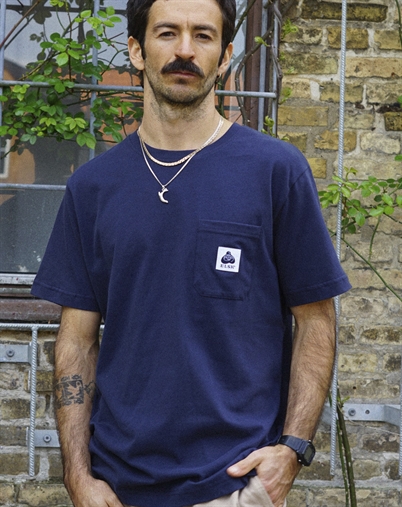 Elsk - Pocket Brushed T-Shirt - Dark Navy